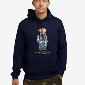 Polo Bear Hoodie by Polo Ralph Lauren, Navy Blue